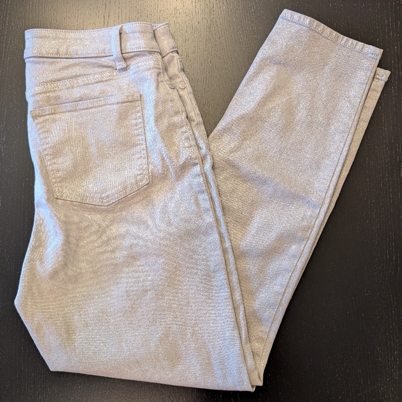 Talbots Shimmering Silver Pants - Picture 3 of 10
